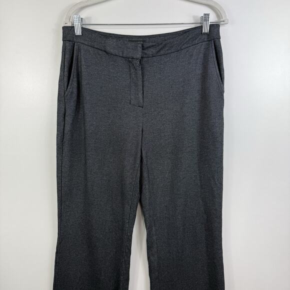 J. Jill Wearever Collection Refined Woven Trousers Small Stretch Heathered Black - Picture 2 of 12